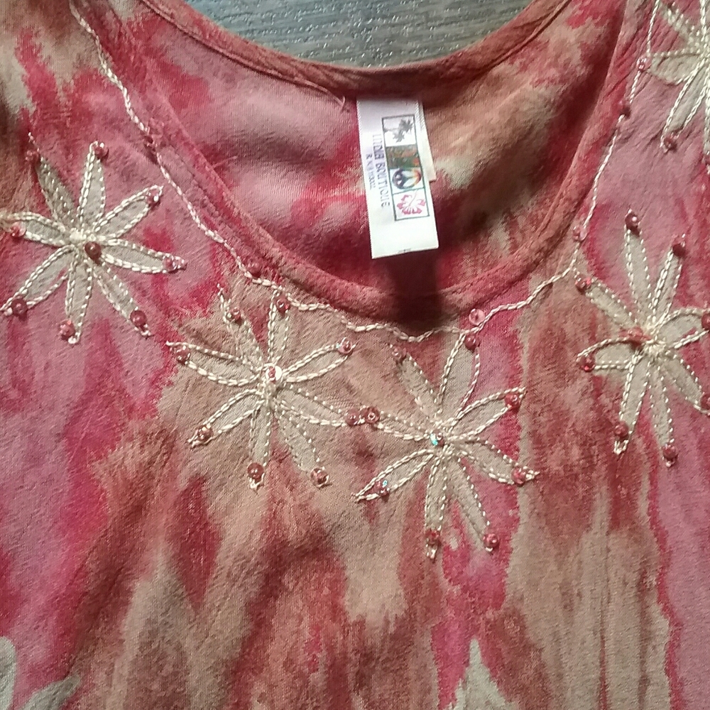 Boho India Boutique one size cotton Summer Top